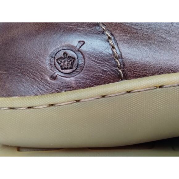 Born Men's Eberhard Venetian Loafer Slip On Brown Leather Driving Shoe 11.5 - Picture 10 of 11